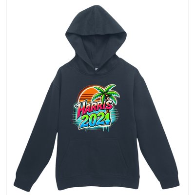 Kamala Harris Graffiti Coconut Tree Political Fashion Urban Pullover Hoodie