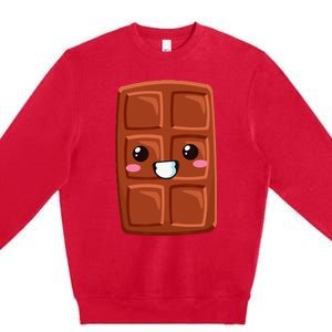 Kawaii Halloween Group Costume Party Smores Chocolate Bar Premium Crewneck Sweatshirt