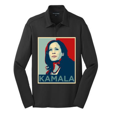 Kamala Harris Gift IM Speaking Quote Joe Biden 2020 Gift Silk Touch Performance Long Sleeve Polo