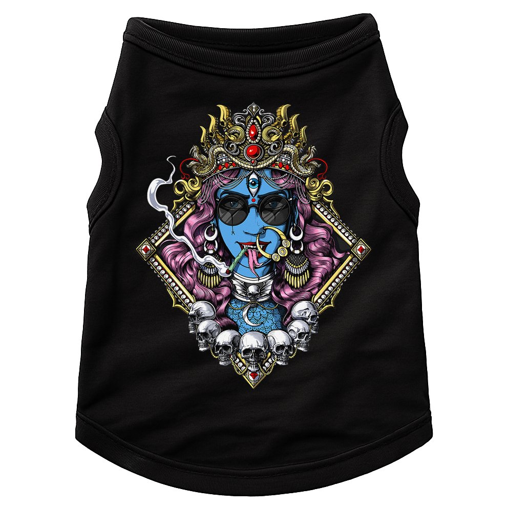 Kali Hindu Goddess Hinduism Deity God Spiritual Zen Gothic Doggie Tank