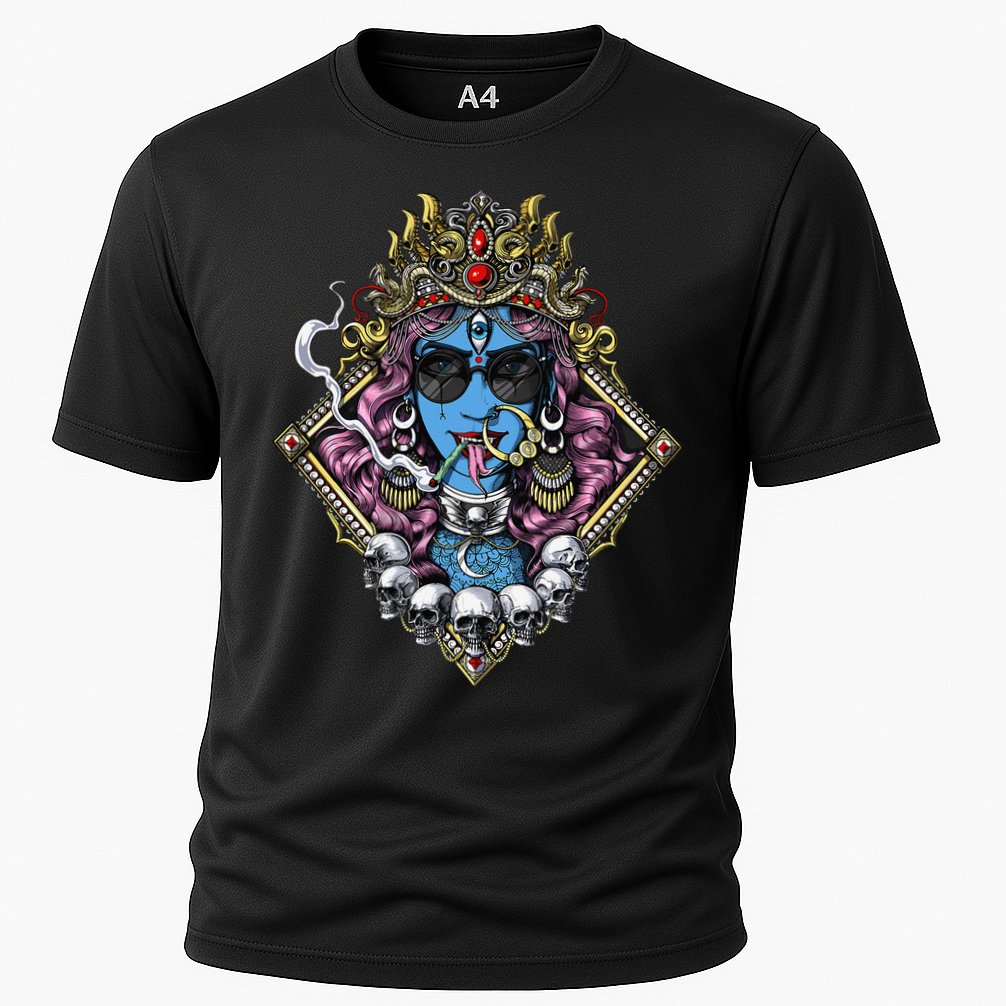 Kali Hindu Goddess Hinduism Deity God Spiritual Zen Gothic Cooling Performance Crew T-Shirt