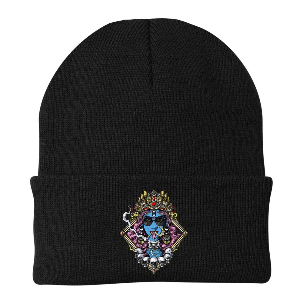 Kali Hindu Goddess Hinduism Deity God Spiritual Zen Gothic Beanie