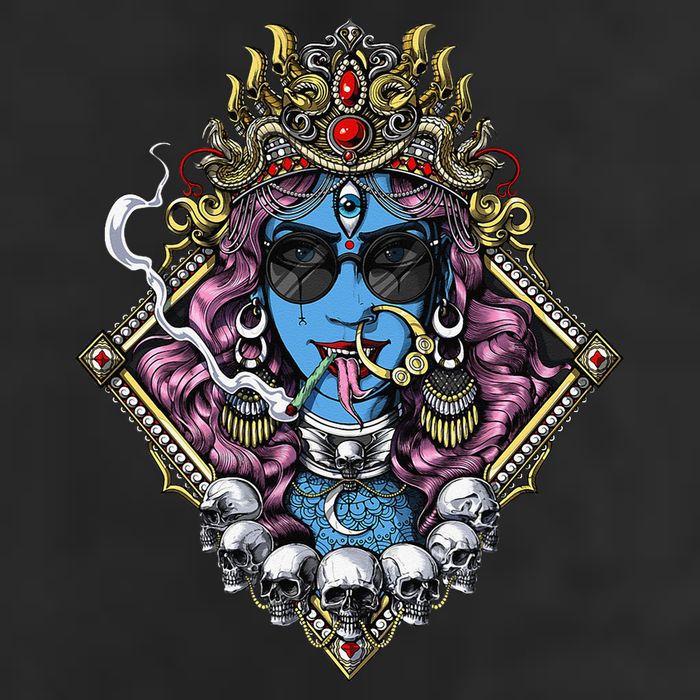 Kali Hindu Goddess Hinduism Deity God Spiritual Zen Gothic Beanie