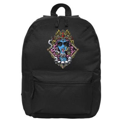 Kali Hindu Goddess Hinduism Deity God Spiritual Zen Gothic 16 in Basic Backpack