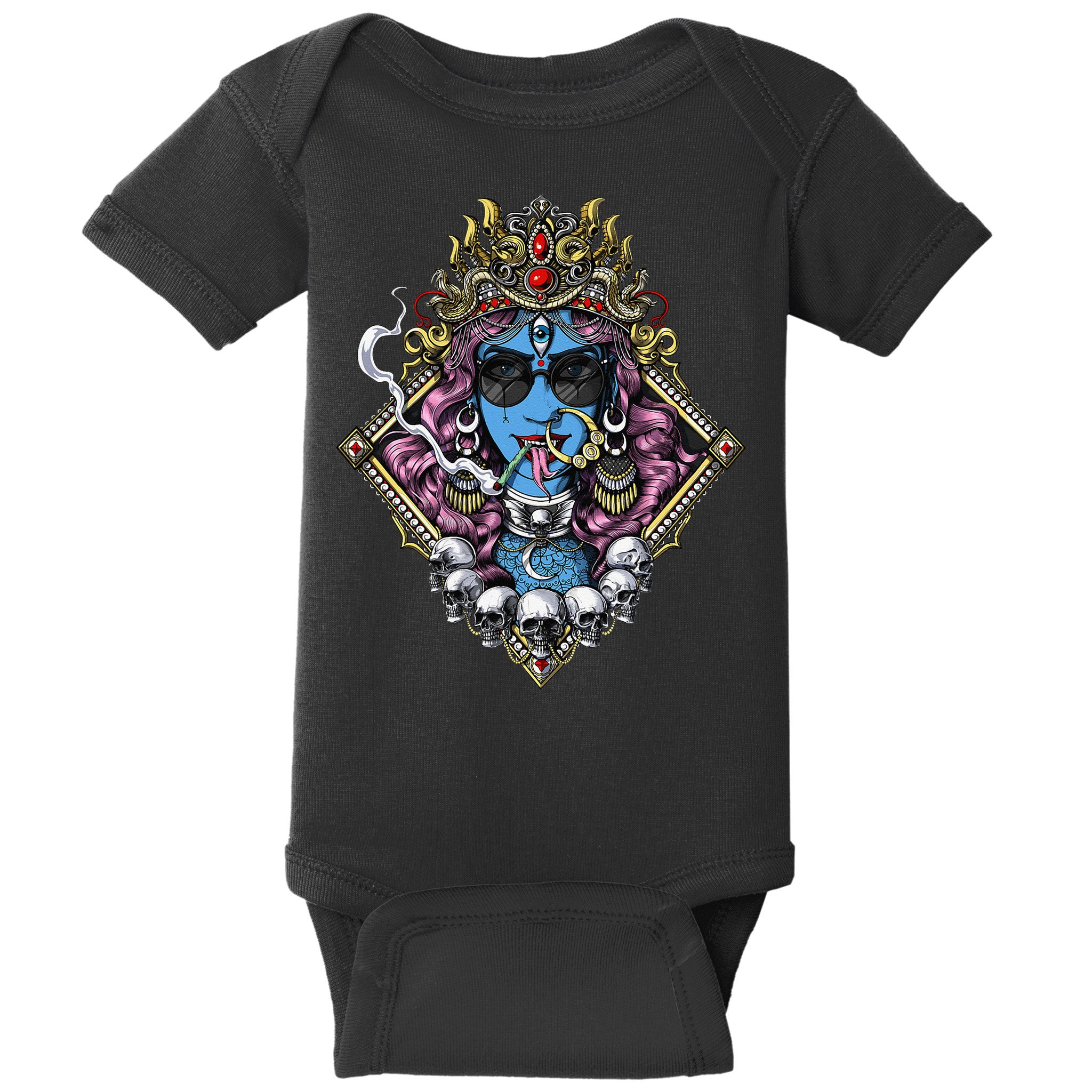 Kali Hindu Goddess Hinduism Deity God Spiritual Zen Gothic Baby Bodysuit