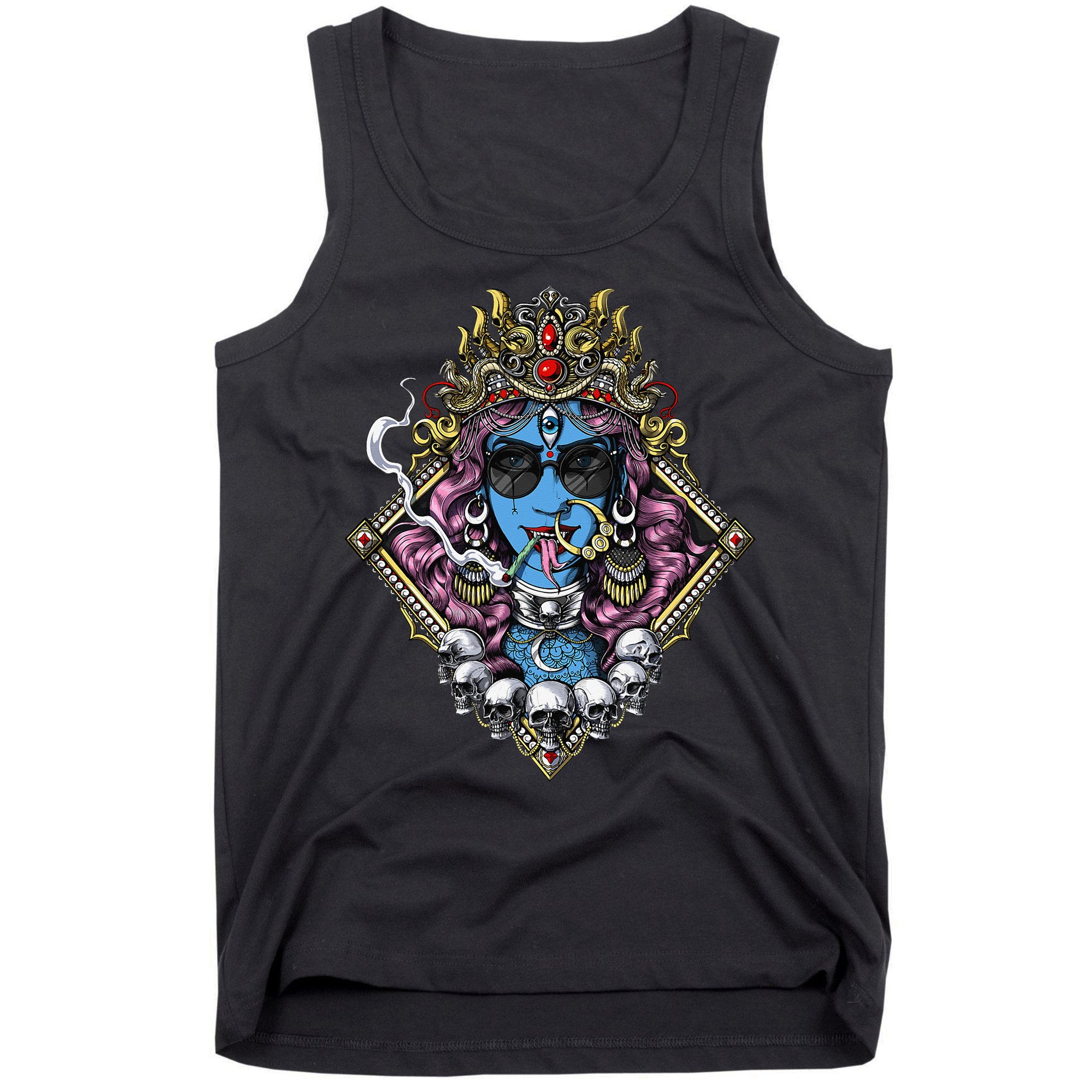 Kali Hindu Goddess Hinduism Deity God Spiritual Zen Gothic Tank Top