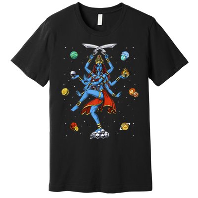 Kali Hindu Goddess Hinduism Deity God Spiritual Zen Yoga Premium T-Shirt