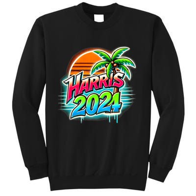 Kamala Harris Graffiti Coconut Tree Political Fashion Sweatshirt