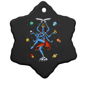 Kali Hindu Goddess Hinduism Deity God Spiritual Zen Yoga Ceramic Star Ornament