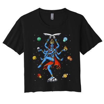 Kali Hindu Goddess Hinduism Deity God Spiritual Zen Yoga Women's Crop Top Tee