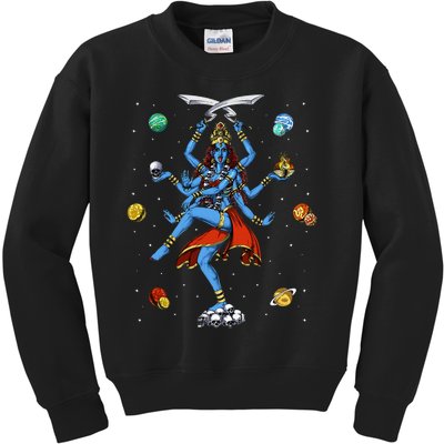 Kali Hindu Goddess Hinduism Deity God Spiritual Zen Yoga Kids Sweatshirt