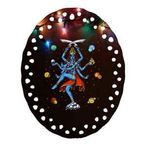 Kali Hindu Goddess Hinduism Deity God Spiritual Zen Yoga Ceramic Oval Ornament