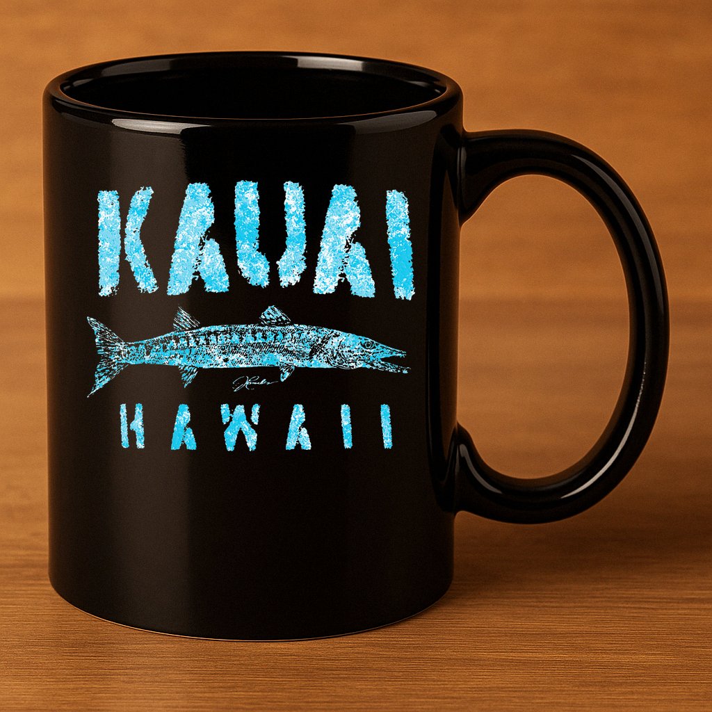 Kauai Hawaii Great Barracuda 11oz C Handle Ceramic Mug