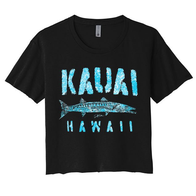 Kauai Hawaii Great Barracuda Crop Top