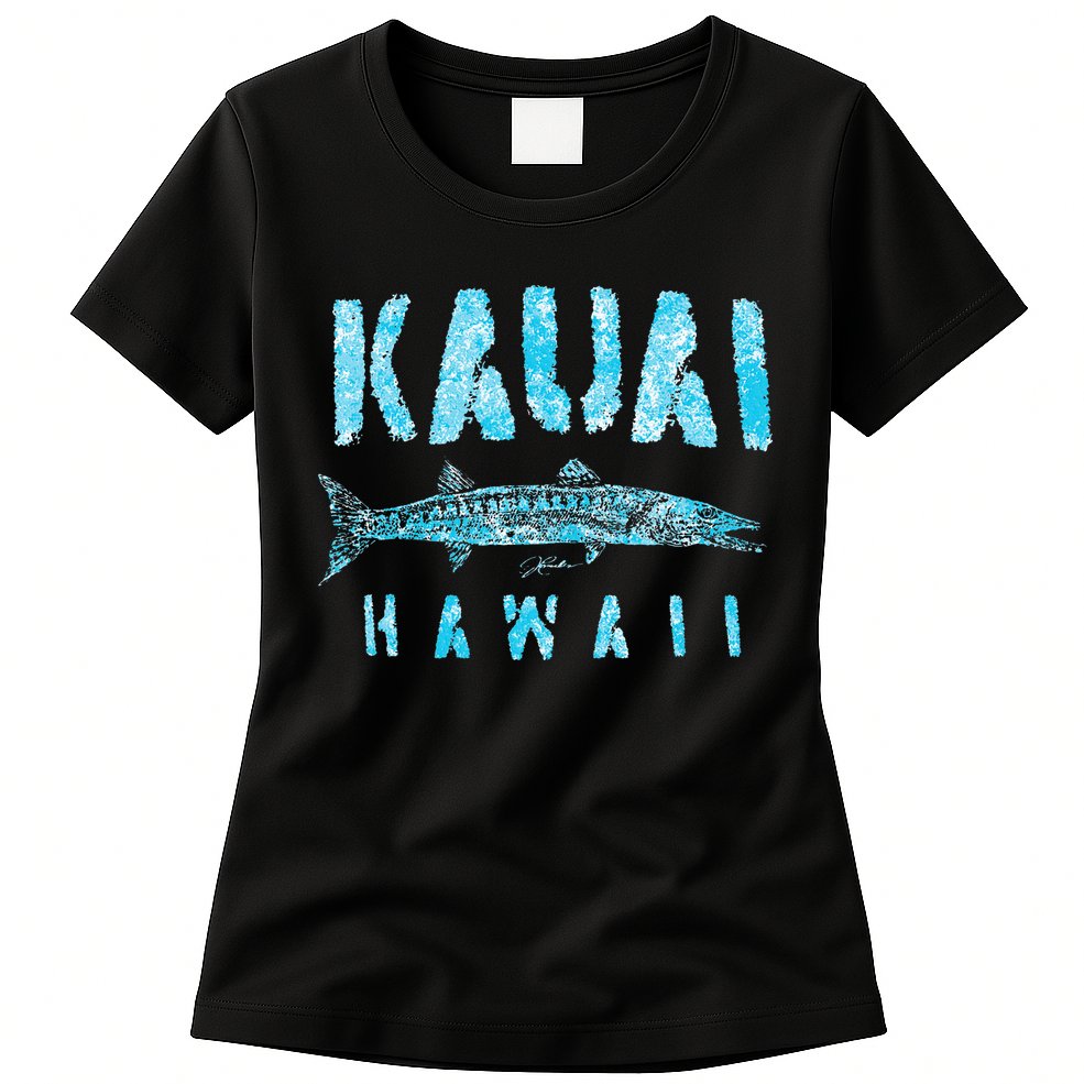 Kauai Hawaii Great Barracuda Womens T-Shirt