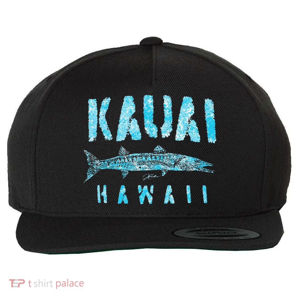 Kauai Hawaii Great Barracuda Wool Snapback Cap
