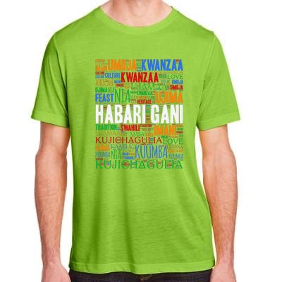 Kwanzaa Habari Gani 7 Principles Swahili Adult ChromaSoft Performance T-Shirt