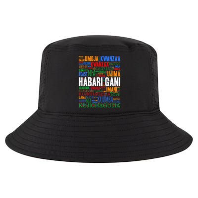 Kwanzaa Habari Gani 7 Principles Swahili Cool Comfort Performance Bucket Hat