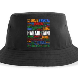 Kwanzaa Habari Gani 7 Principles Swahili Sustainable Bucket Hat