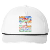 Kwanzaa Habari Gani 7 Principles Swahili Snapback Five-Panel Rope Hat