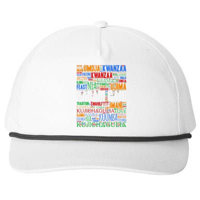 Kwanzaa Habari Gani 7 Principles Swahili Snapback Five-Panel Rope Hat