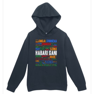 Kwanzaa Habari Gani 7 Principles Swahili Urban Pullover Hoodie