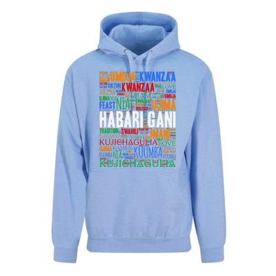 Kwanzaa Habari Gani 7 Principles Swahili Unisex Surf Hoodie