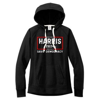 Kamala Harris Harris 2024 Us Flag Democratic President Women's Fleece Hoodie