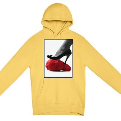 Kamala Harris Heels Stepping On Maga Hat Premium Pullover Hoodie