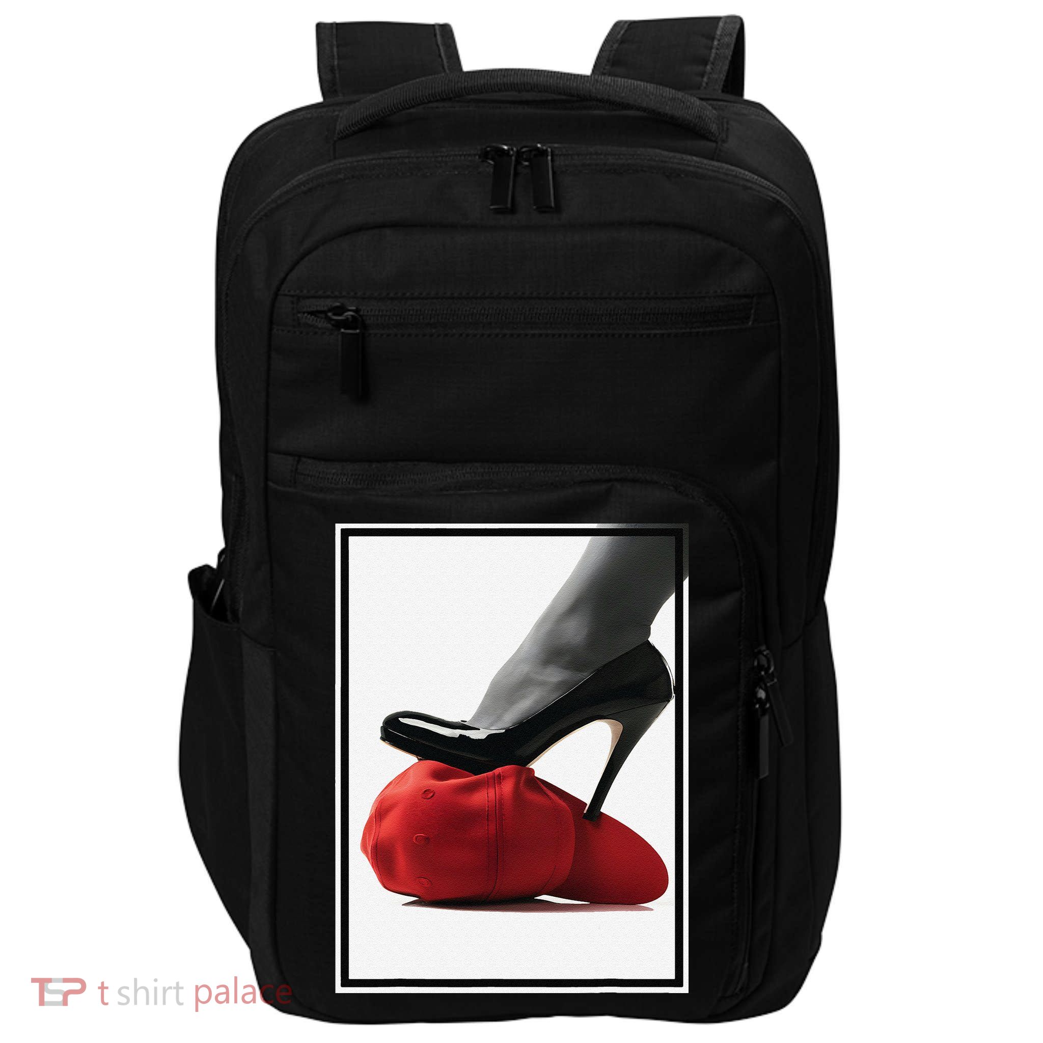 Kamala Harris Heels Stepping On Maga Hat Impact Tech Backpack