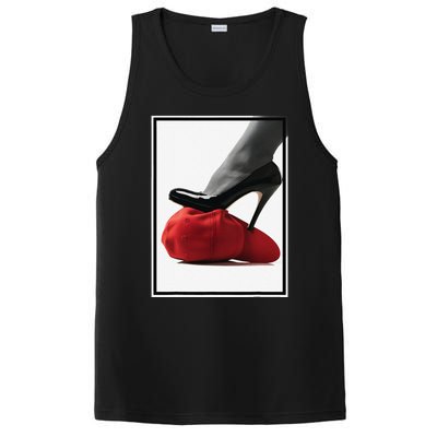 Kamala Harris Heels Stepping On Maga Hat PosiCharge Competitor Tank