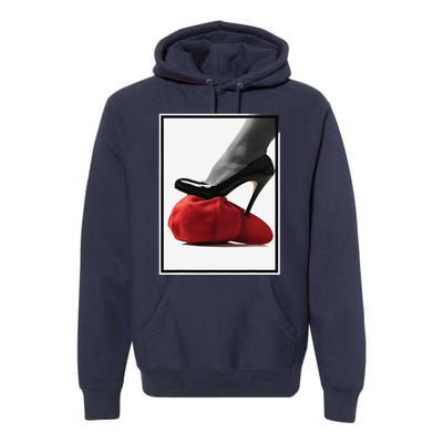 Kamala Harris Heels Stepping On Maga Hat Premium Hoodie