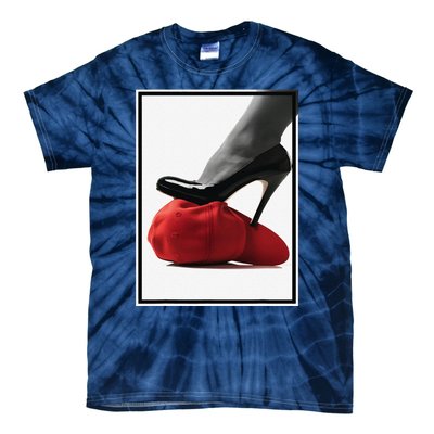 Kamala Harris Heels Stepping On Maga Hat Tie-Dye T-Shirt