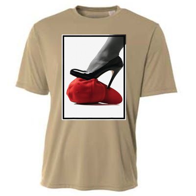 Kamala Harris Heels Stepping On Maga Hat Cooling Performance Crew T-Shirt