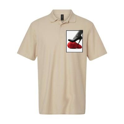 Kamala Harris Heels Stepping On Maga Hat Softstyle Adult Sport Polo