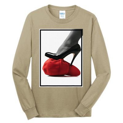 Kamala Harris Heels Stepping On Maga Hat Tall Long Sleeve T-Shirt