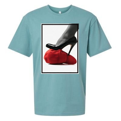 Kamala Harris Heels Stepping On Maga Hat Sueded Cloud Jersey T-Shirt