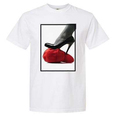 Kamala Harris Heels Stepping On Maga Hat Garment-Dyed Heavyweight T-Shirt