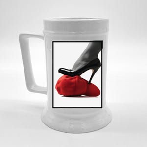 Kamala Harris Heels Stepping On Maga Hat Beer Stein