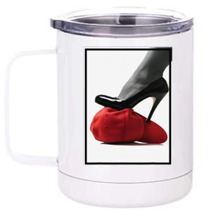 Kamala Harris Heels Stepping On Maga Hat 12 oz Stainless Steel Tumbler Cup