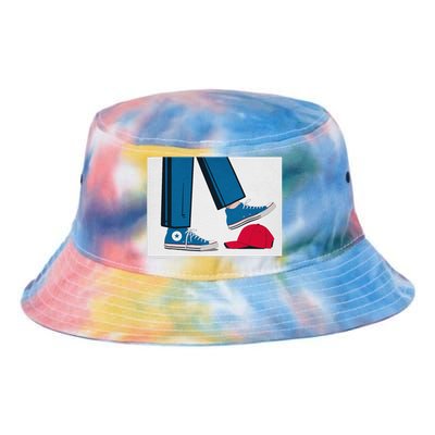 Kamala Harris Heels Stepping On Maga Hat Tie Dye Newport Bucket Hat