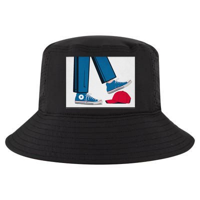 Kamala Harris Heels Stepping On Maga Hat Cool Comfort Performance Bucket Hat