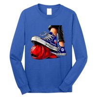 Kamala Harris High Heels Stepping On Red Maga Hat Long Sleeve Shirt