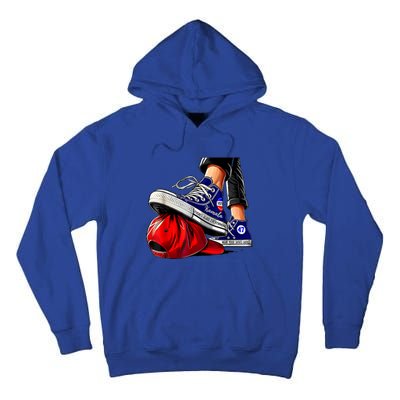 Kamala Harris High Heels Stepping On Red Maga Hat Tall Hoodie