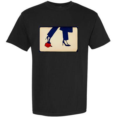 Kamala Harris Heels Stepping On Maga Hat Garment-Dyed Heavyweight T-Shirt