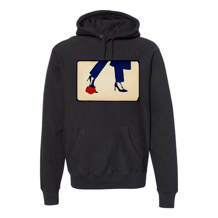 Kamala Harris Heels Stepping On Maga Hat Premium Hoodie