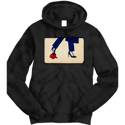 Kamala Harris Heels Stepping On Maga Hat Tie Dye Hoodie