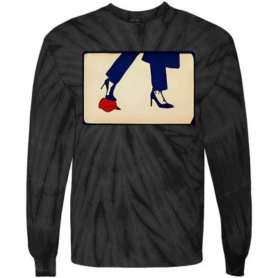 Kamala Harris Heels Stepping On Maga Hat Tie-Dye Long Sleeve Shirt