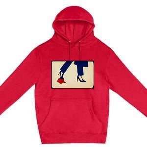 Kamala Harris Heels Stepping On Maga Hat Premium Pullover Hoodie