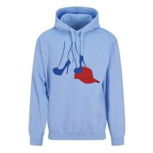 Kamala Harris Heels Stepping On Red Funny Hat Vote 2024 Unisex Surf Hoodie